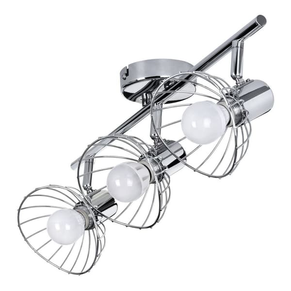 Kattolamppu Activejet AJE-GIZEL 3P Hopeinen Metalli 40 W
