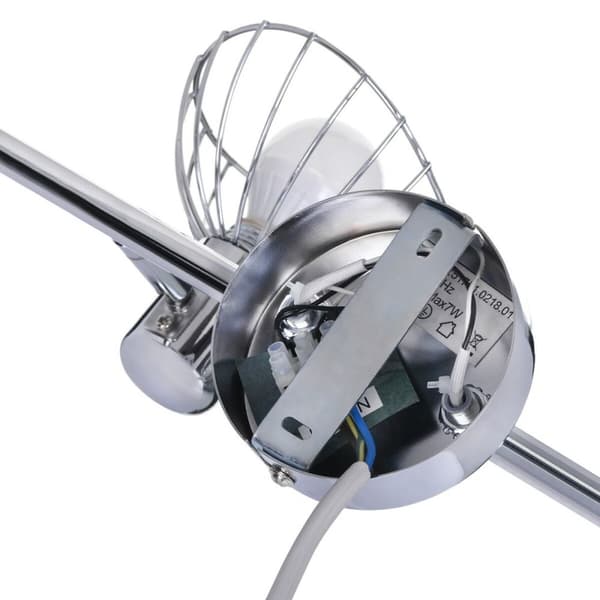 Kattolamppu Activejet AJE-GIZEL 3P Hopeinen Metalli 40 W