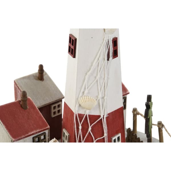 Koristevalot Home ESPRIT Puu Alumiini Ajovalo 20 x 20 x 30,5 cm (2 osaa)