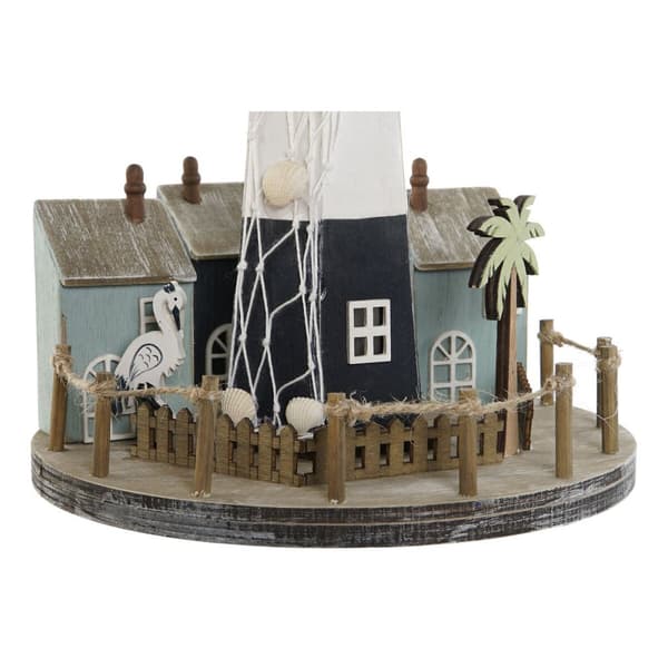 Koristevalot Home ESPRIT Puu Alumiini Ajovalo 20 x 20 x 30,5 cm (2 osaa)