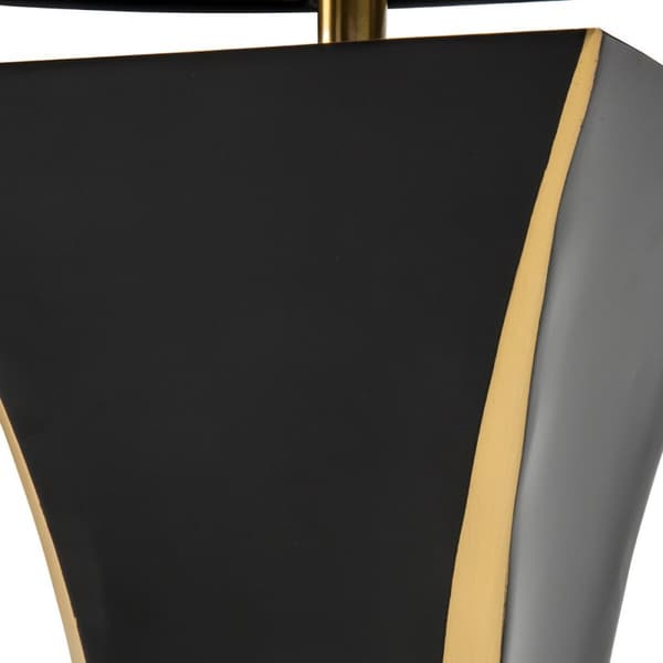 Svart och guld metalllampa H 62cm - VALERY