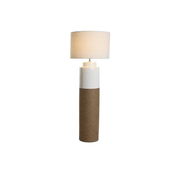 Gulvlampe Home ESPRIT Hvid Brun 220 V 50 X 50 X 139,5 cm