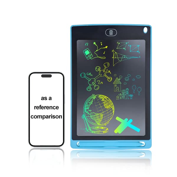 INF 8,5 tommer LCD-skrivetablet med farverige linjer