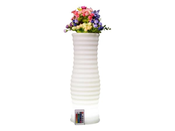 Techly I-LED FLOWERPOT, Vit, Plast, 4 m, Multi, 16,8 cm, 500 mm