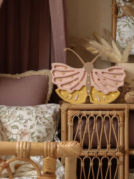 Little Lights - Pink Honey Butterfly Night Light Lamp