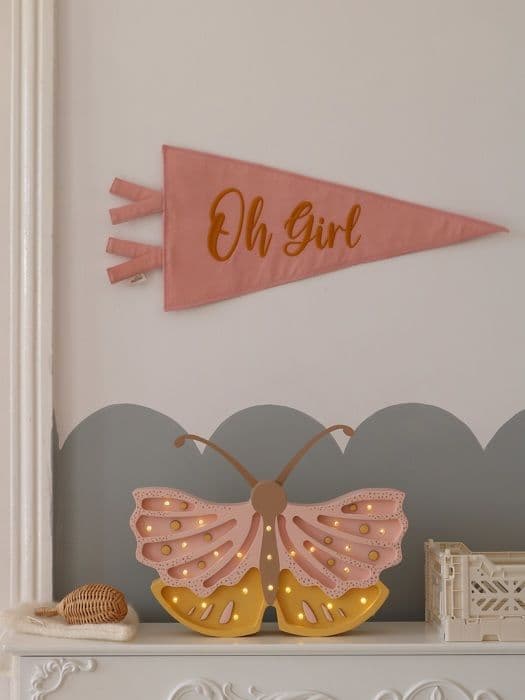Little Lights - Pink Honey Butterfly Night Light Lamp