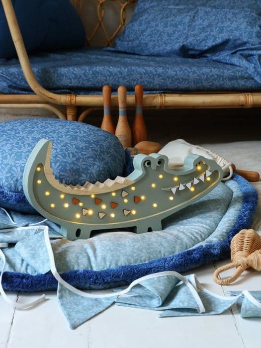 Little Lights - Pastell Khaki Crocodile Night Light
