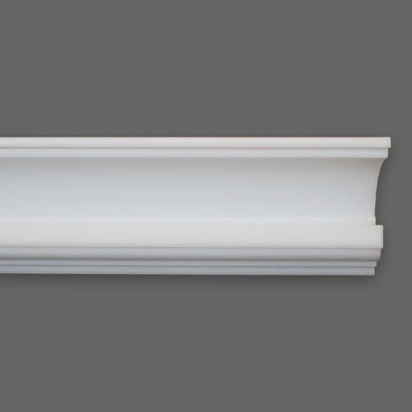 PROVISTON Ljuslist av polystyren 62 x 130 x 2000 mm vit taklist