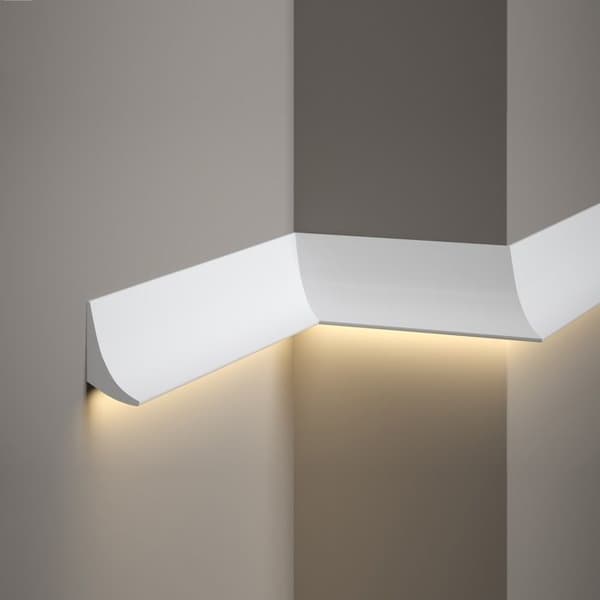 PROVISTON Cimaise 70 x 42 x 2000 mm Vit Molding LED 1 st