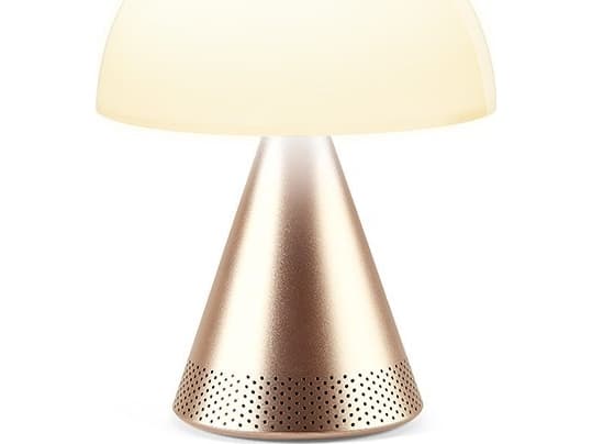 LEXON LH76MD, Guld, Akrylnitrilbutadienstyren (ABS), Gjuten aluminium, Glas, Sovrum, Barnrum, Korridor, Bord, Kontor, LED, Varmvitt, Batteri, USB