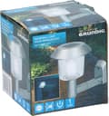 Miniatyrbillede 2 af 2: Grundig Væglampe Solar LED 14 x 9,5 x 12 cm Stål Sølv