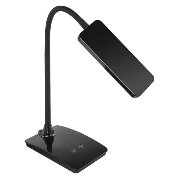 Emos bordslampa - Z7599B - Les, Eddy Black LED bordslampa, metall, Svart, 15,5 x 9,5 x 26 cm