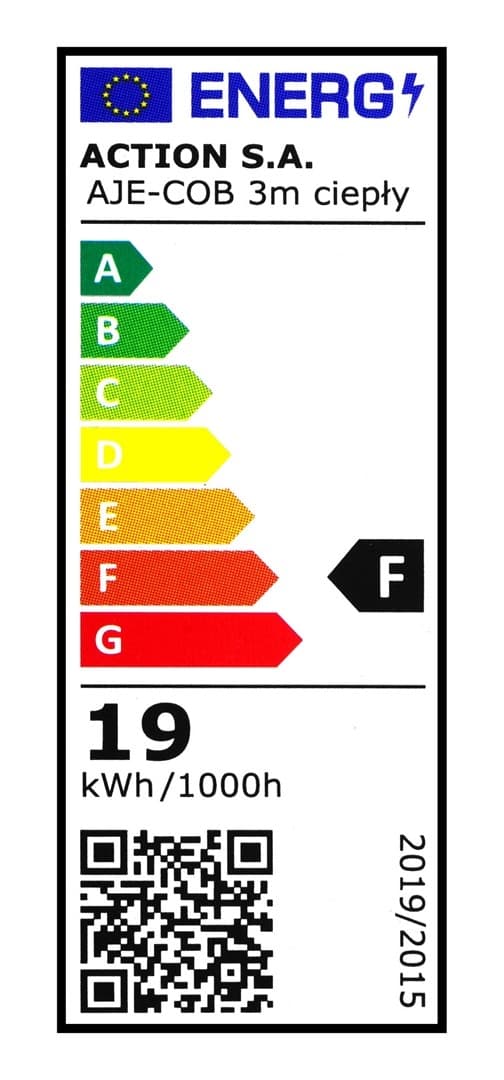 Activejet AJE-COB 3m varm ljusslinga Universal ljusslinga inomhus