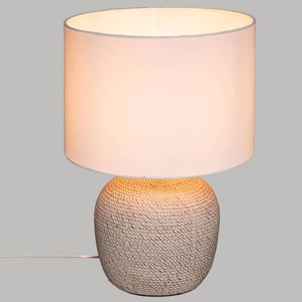 Keramisk bordslampa "Davia" 39cm Vit