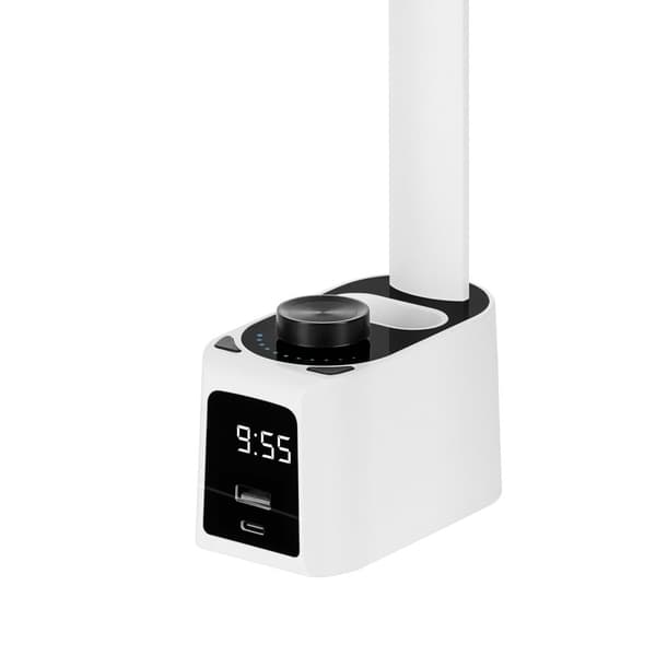 Bordlampe med ur