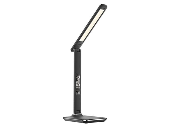 Solight WO45-B, Svart, Akrylnitrilbutadienstyren (ABS), Barnrum, Hemmakontor, Kontor, Arbetsrum, SMD LED-modul, 9 W, 6000 K