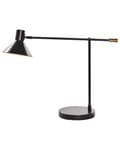Miniatyrbilde 6 av 11: Bordlampe Svart Metall Jern Justerbar skjerm og Arm Stue Soverom Moderne design