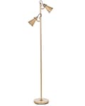 Miniatyrbilde 1 av 11: Gulvlampe Beige Metall Justerbare Skjermer Av/På-bryter Soverom Stue Hjemmekontor Belysning Industriell Design
