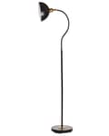 Miniatyrbilde 5 av 11: Gulvlampe i Svart Metall Justerbar Skjerm og Arm Av/På-bryter Soverom Stue Hjemmekontor Belysning Industriell Design