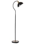 Miniatyrbilde 1 av 11: Gulvlampe i Svart Metall Justerbar Skjerm og Arm Av/På-bryter Soverom Stue Hjemmekontor Belysning Industriell Design