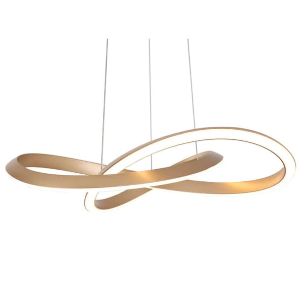 Loftslampe Home ESPRIT Hvid Gylden Silikone Aluminium 55 W 80 x 80 x 20 cm