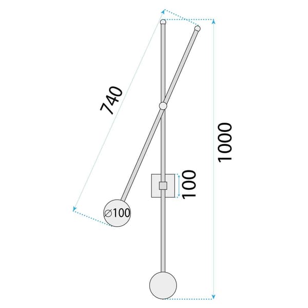SEINÄVALAISIN TOOLGHT APP1595-2W BLACK