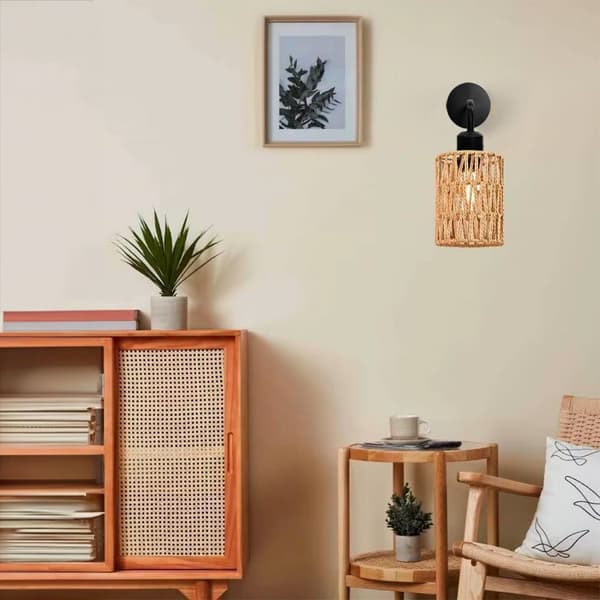 VÄGGLAMPA TOOLIGHT APP1623-1W BEIGE BLACK