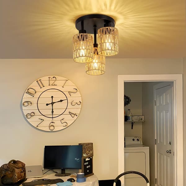 PLAFOND LAMPE TOOLIGHT APP1624-3C BEIGE BLACK