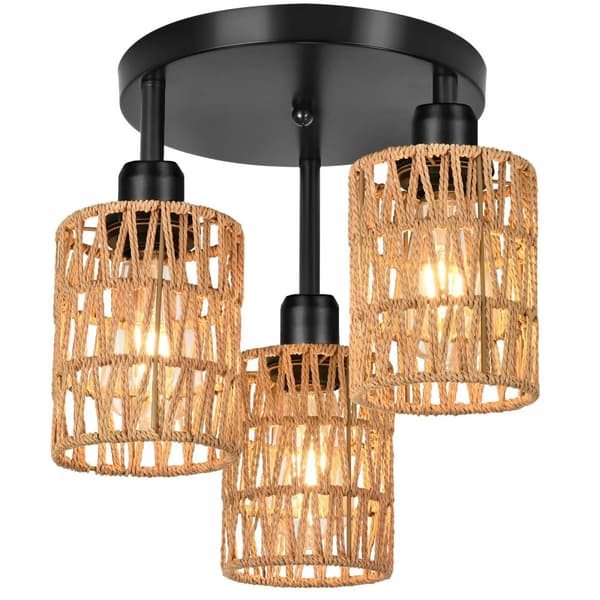 PLAFOND LAMPE TOOLIGHT APP1624-3C BEIGE BLACK