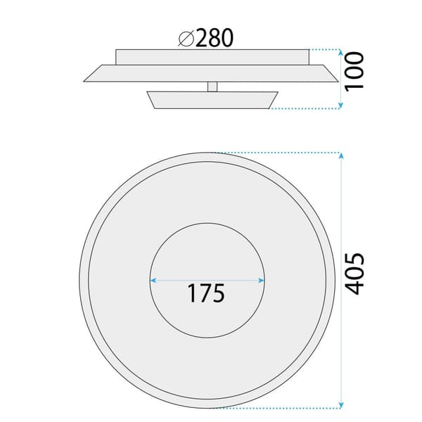 PLAFOND LAMPPU TOOLIGHT APP1459 40CM WHITE