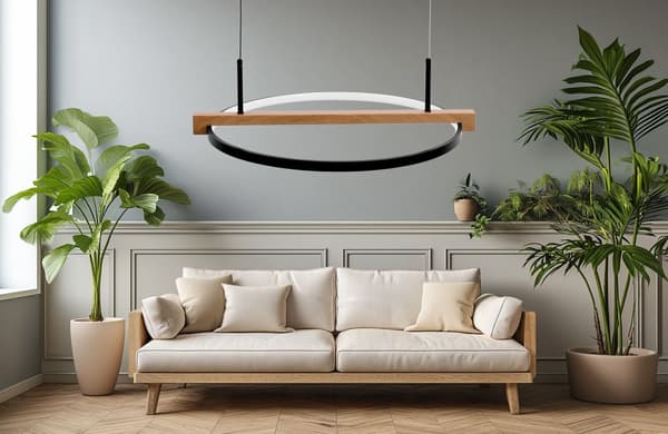 HÆNGENDE LOFTSLAMPE TOOLIGHT APP1530-CP BLACK