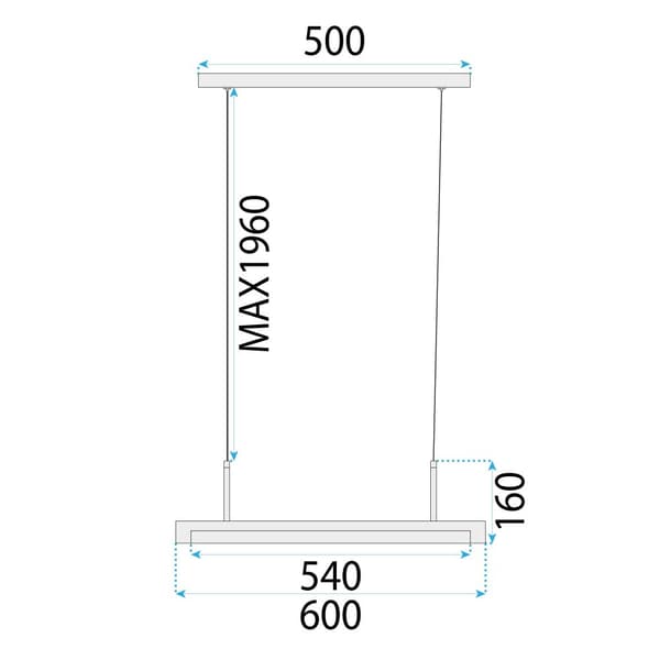 HÆNGENDE LOFTSLAMPE TOOLIGHT APP1530-CP BLACK