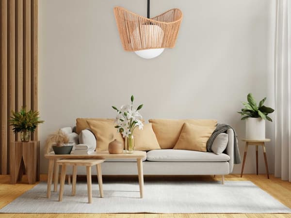 HÆNGENDE LOFTSLAMPE TOOLIGHT APP1589-1CP BEIGE