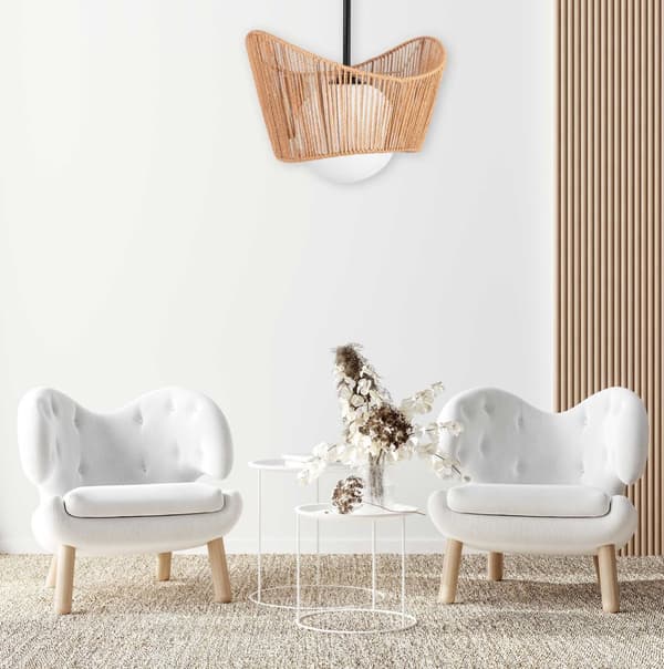 HÆNGENDE LOFTSLAMPE TOOLIGHT APP1589-1CP BEIGE