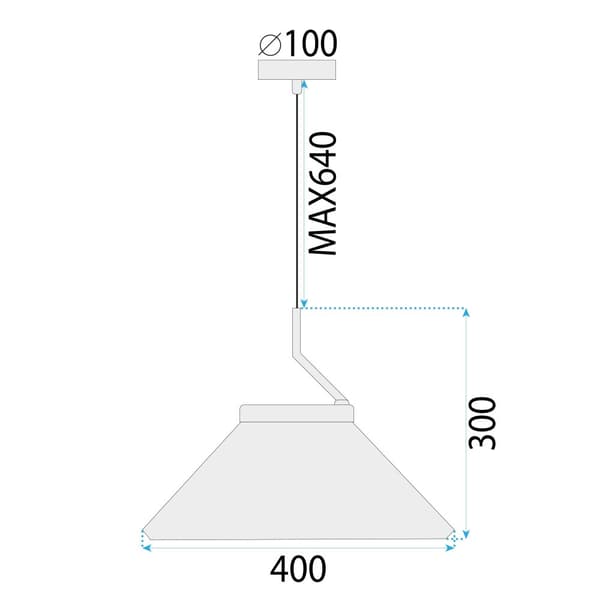 HÆNGENDE LOFTSLAMPE TOOLIGHT APP1670-1CP BLACK WHITE