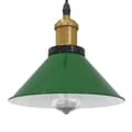 Miniatyrbild 1 av 2: Taklampa höjdjusterbar E27 glans grön Ø 22 cm metall