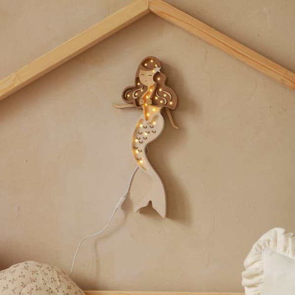 Little Lights - Mermaid Night Light Coffee Cream