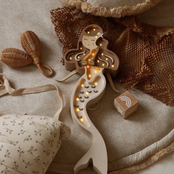 Little Lights - Mermaid Night Light Coffee Cream