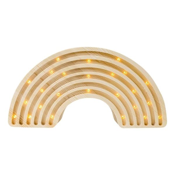 Little Lights - Natural Wood Rainbow Night Light Lamp