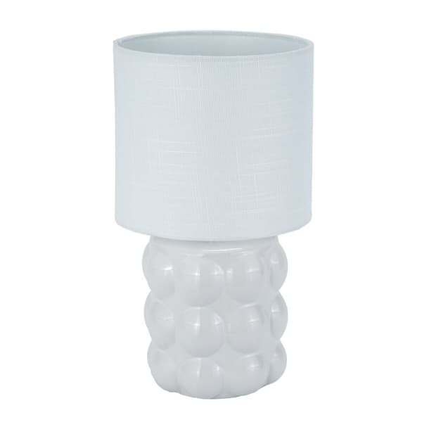 Bordslampa Versa Vit linne Keramik 17 x 30 cm