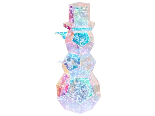 LED-dekorasjon Flerfarget PET 30 x 19 x 43 cm Reinsdyr Sesongtilbehør Hjemmedekorasjon med Lys