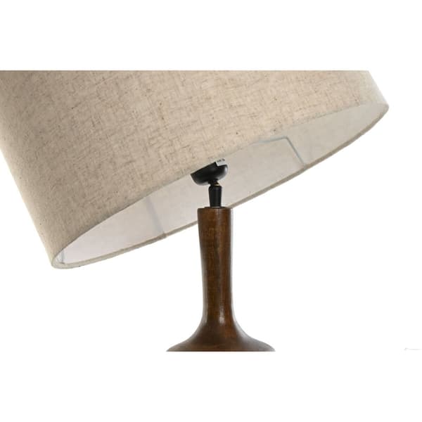 Pöytälamppu Home ESPRIT Ruskea Beige Mangopuu 50 W 220 V 40 x 40 x 70 cm 40 X 40 X 68 CM