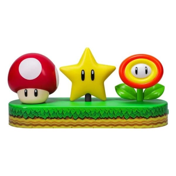 Barnlampa - Paladone - Super Mario Ikoner - Uppladdningsbar USB - LED - Flerfärgad