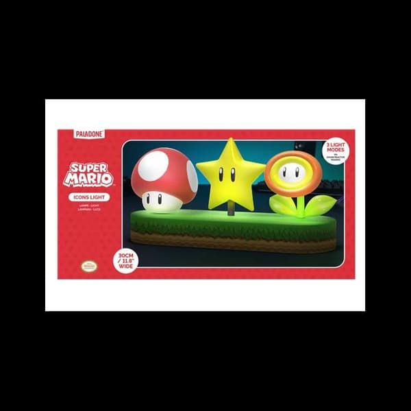 Barnlampa - Paladone - Super Mario Ikoner - Uppladdningsbar USB - LED - Flerfärgad