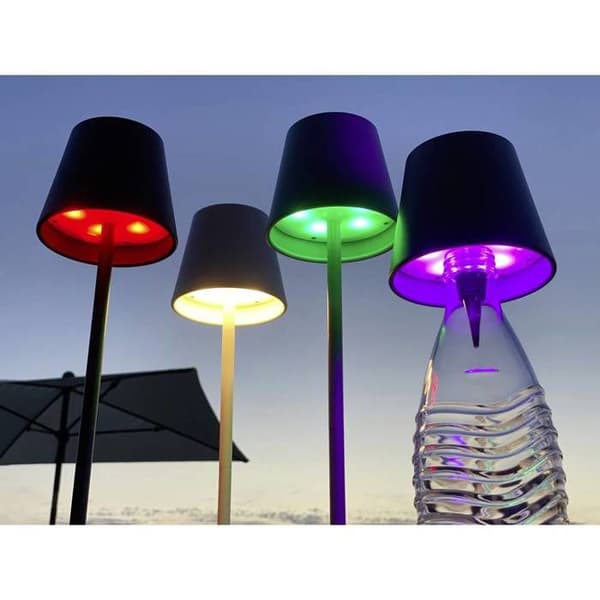 m-e modern-electronics LUNA-80 W 41434 Trådlös LED-bordslampa Integrerad LED 3 W vit