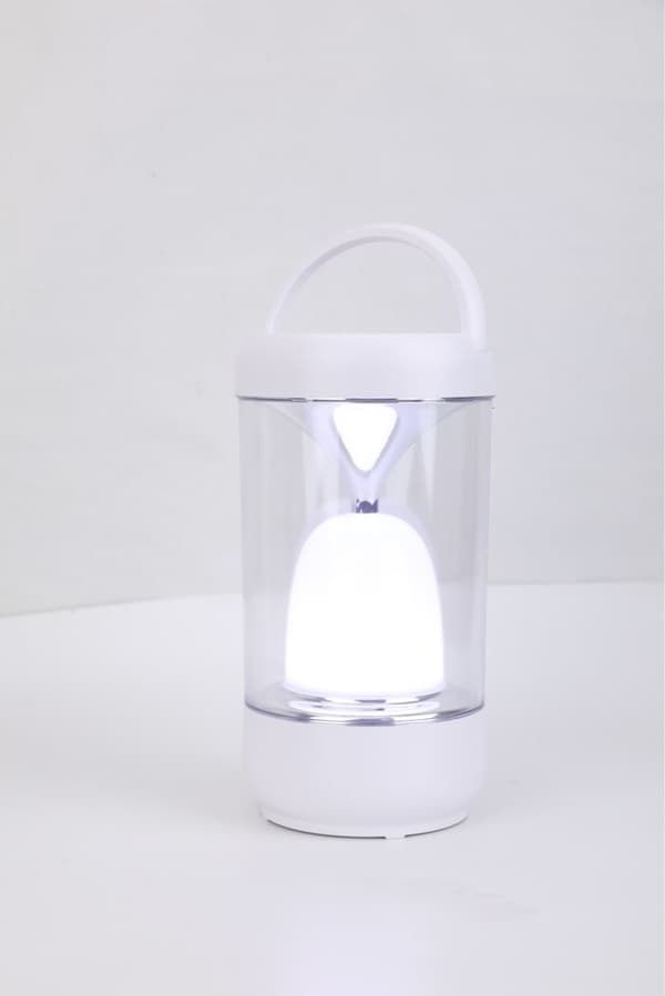 Montis bordslampa vit, transparent effekt upp till 5 W