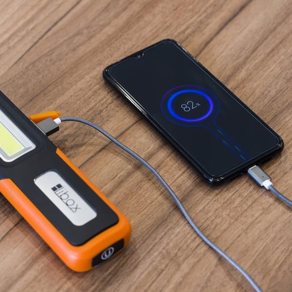 TASKUVALAISIN TYÖPAJA LAMPPU AKKU USB COB LED