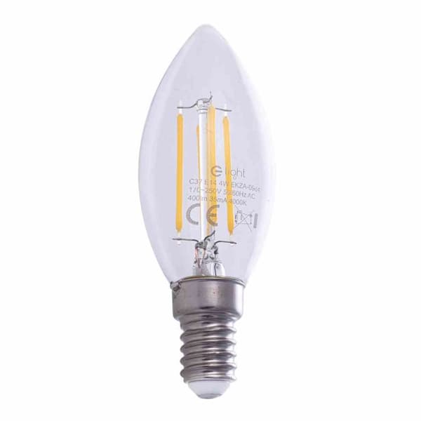 Filament stearinlys Pære 4W LED E14 MILAGRO