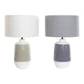 Miniatyrbild 1 av 5: Bordslampa DKD Home Decor Polyester Porslin 220 V 40 W (2 pcs) (35 x 35 x 53 cm)
