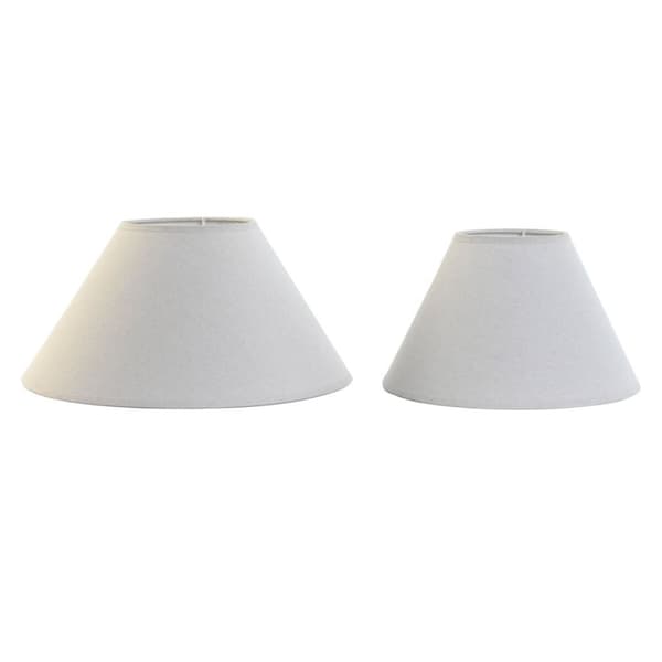 Lampeskjerm Home ESPRIT Lin Metall 45 x 45 x 21 cm (2 enheter)